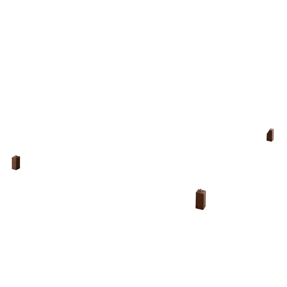 MaxColchon attribute Patas Cuadrado Nogal